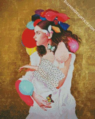 Girl With Balloons diamond painting