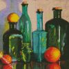 Glass Bottles And Lemons diamond painting