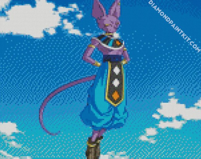 God Beerus diamond painting