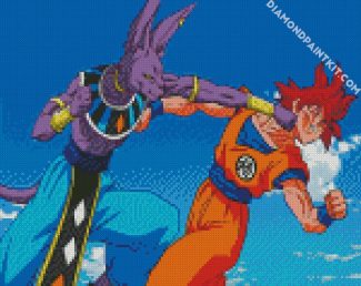 Goku And Beerus diamond painting