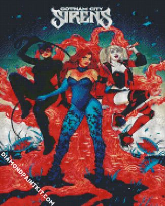 Gotham City Sirens diamond painting