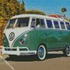 Green Volkswagen Combi diamond painting