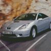 Grey Toyota Celica Car diamond painting