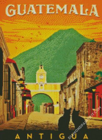 Guatemala City Poster diamond painting