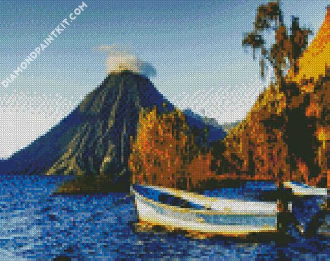 Guatemala Lake Atitlan Landscape diamond painting