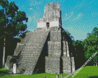 Guatemala Tikal City diamond painting