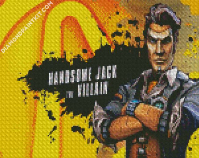 Handsome Jack Borderlands Game diamond painting