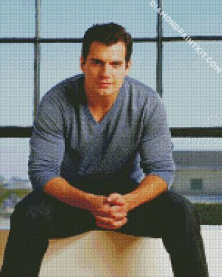 Henry Cavill British Actor diamond painting