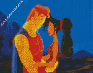 Hercules And Megara diamond painting