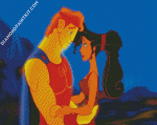 Hercules And Megara diamond painting