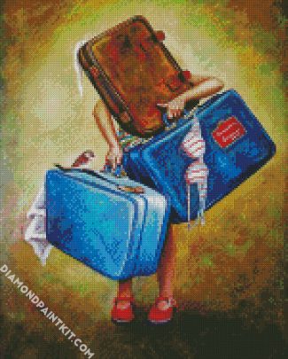 Holding Bags diamond painting