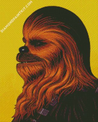 Illustration Chewbacca diamond painting