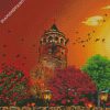 Istanbul Galata Tower Art diamond painting