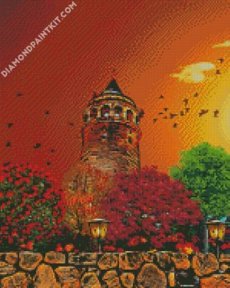 Istanbul Galata Tower Art diamond painting