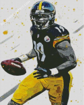 Juju Smith Schuster Art diamond painting