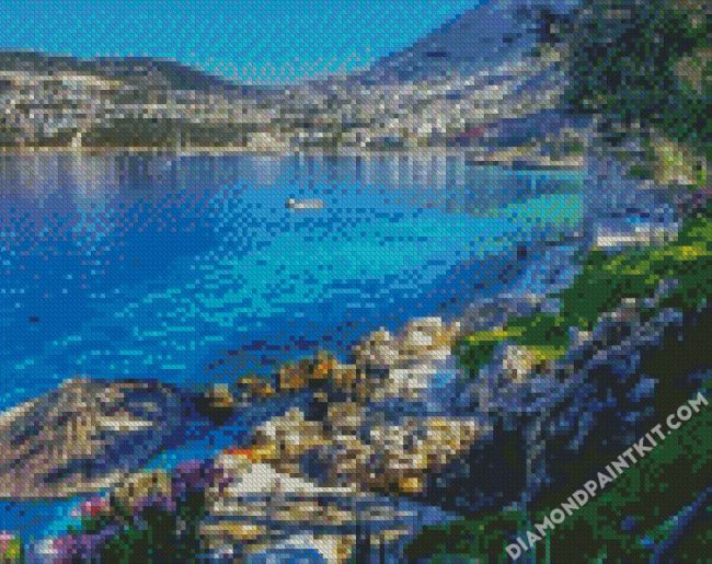 Kalkan Beach diamond painting