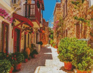 Kalkan Town Streets diamond painting