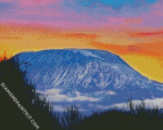 Kenya Kilimanjaro Mountain diamond painting