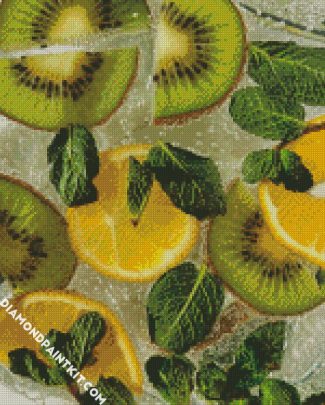 Kiwi And Citrus Lemon diamond painting