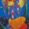 Krishna With Flute diamond painting