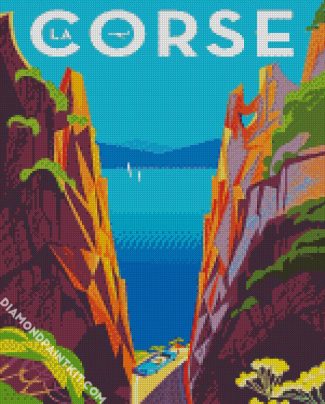 La Corse Poster diamond painting