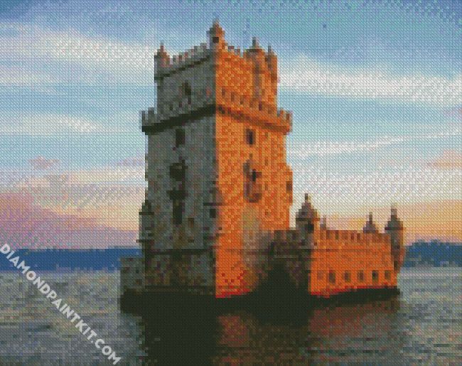 Lisbon Belem Tower diamond painting