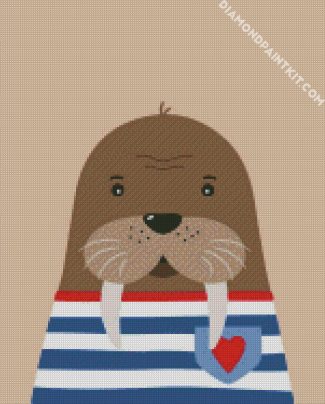 Little Walrus diamond painting