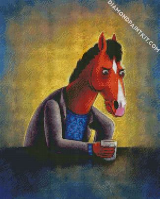 Lonely Bojack Horseman diamond painting