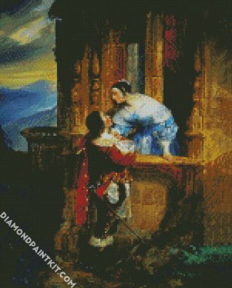 Lovers On Balcony diamond painting