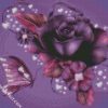 Magical Violet Rose diamond painting