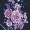 Magical Violet Roses diamond painting