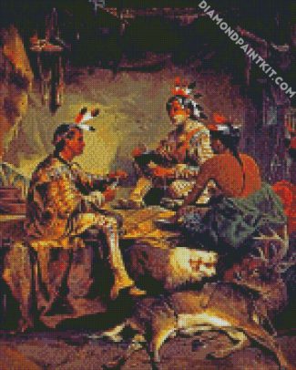 Natives Gambling diamond painting