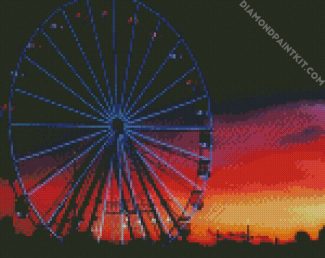 Night Ferris Wheel diamond painting