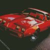 Orange Firebird Car diamond painting