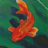 Orange Koi Carp diamond painting