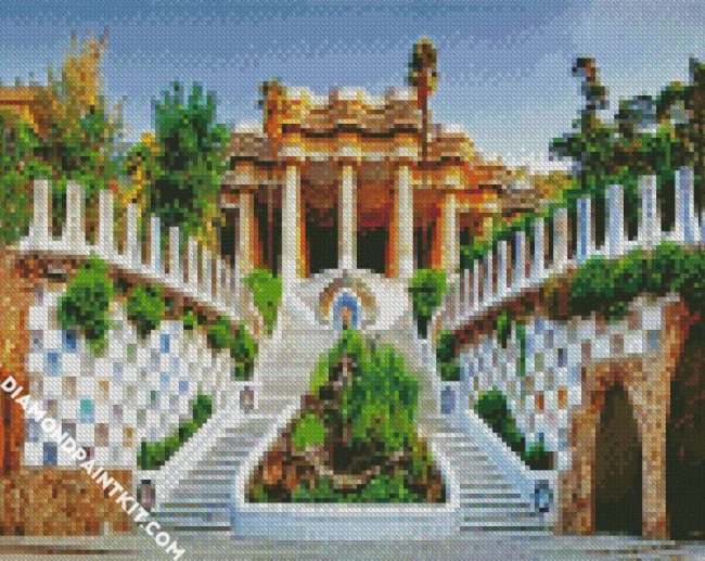 Park Guell Barcelona diamond painting