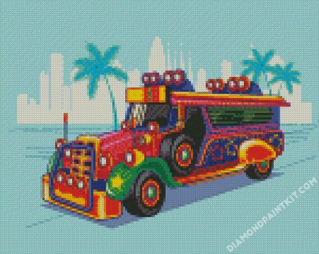 Philippines Jeepney diamond painting