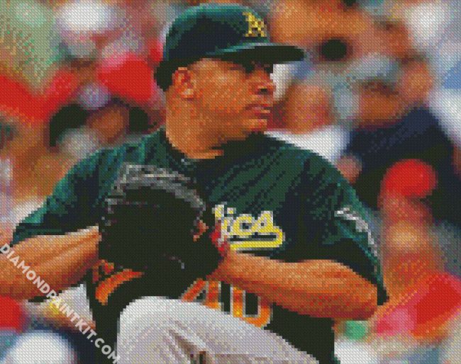 Pitcher Bartolo Colon diamond painting