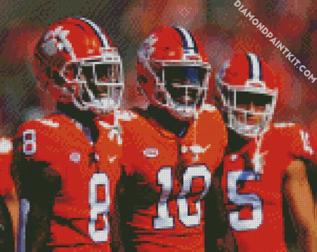 Players Clemson Tigers Football diamond painting