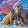 Polar Bears Family diamond painting