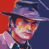 Pop Art Clint Eastwood diamond painting