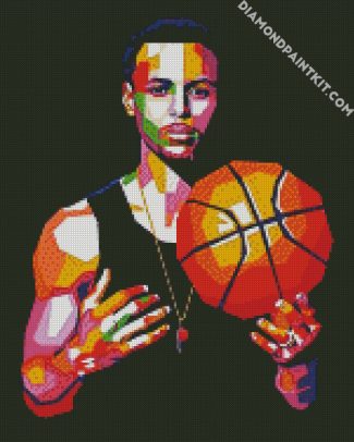 Pop Art Stephen Curry diamond painting