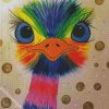 Rainbow Emu Bird diamond painting