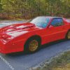 Red Firebird Car diamond painting