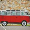 Red Volkswagen Combi diamond painting