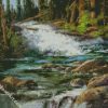 Rock Creek Waterfall diamond painting