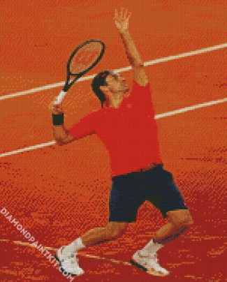 Roger Federer Tennis Player diamond painting