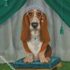 Royal Basset Hound diamond painting