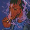 Smoking Bojack Horseman diamond painting