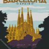 Spain Barcelona Gaudi Sagrada Familia diamond painting